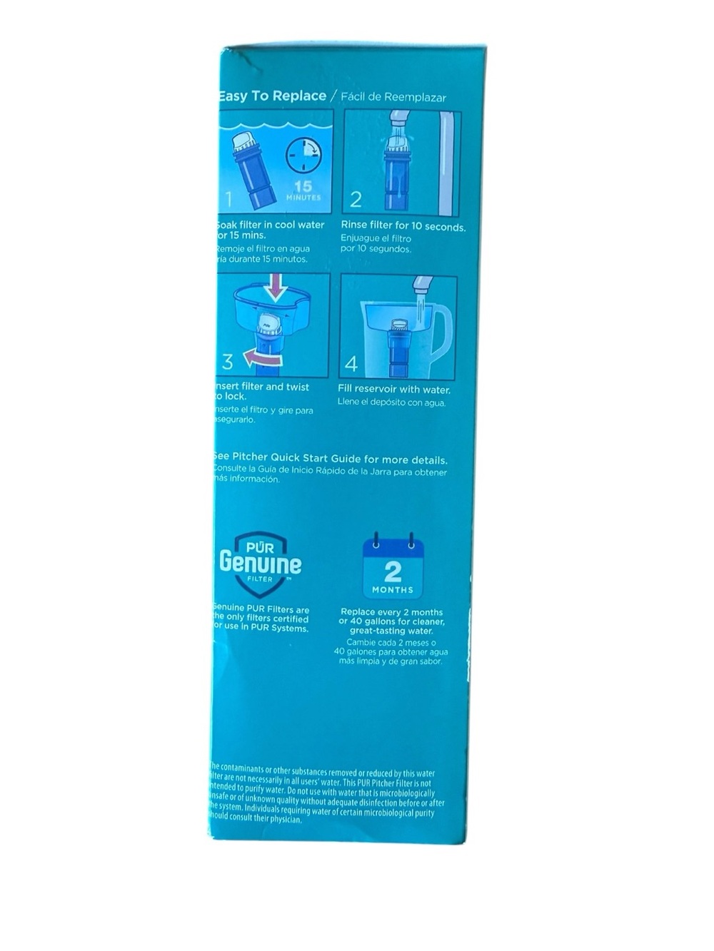 PUR Plus Replacement Water Filters for Pitchers Dispensers 3 Count Pack New NIB - Picture 3 of 4